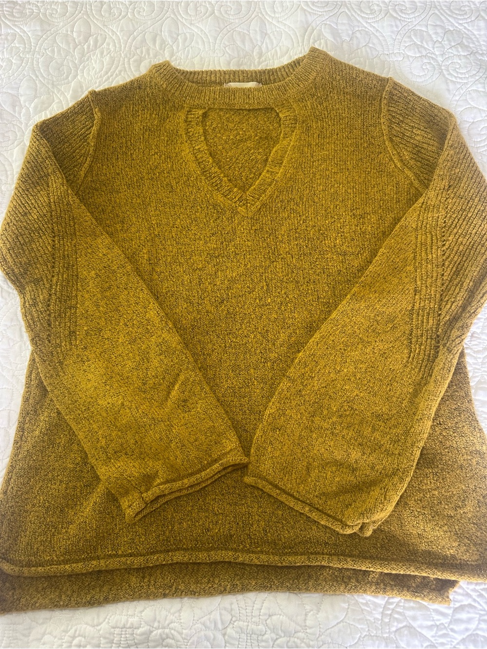 Altar’d State Mustard Yellow Pullover Sweater
